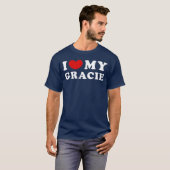 私は私のGracieが大好き ビンテージ Tシャツ (正面フル)