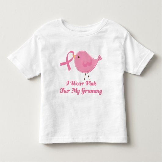 私は私のGrammyのためのピンクを身に着けています トドラーTシャツ (正面)
