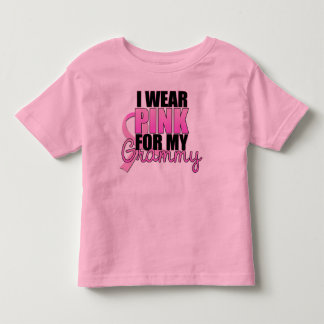 私は私のGrammyのためのピンク-乳癌を身に着けています トドラーTシャツ