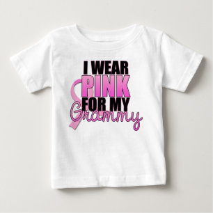 私は私のGrammyのためのピンク-乳癌を身に着けています ベビーTシャツ