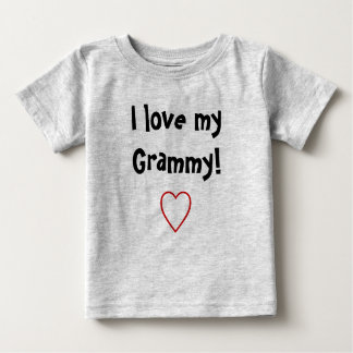 私は私のGrammyを愛します ベビーTシャツ