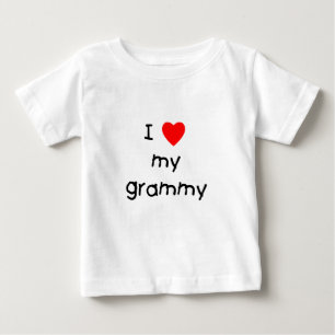 私は私のGrammyを愛します ベビーTシャツ