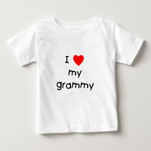 私は私のGrammyを愛します ベビーTシャツ (正面)
