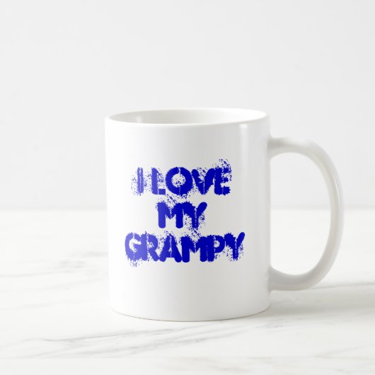 私は私のGRAMPYを愛します コーヒーマグカップ (右)