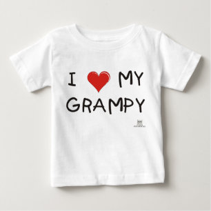 私は私のGRAMPYを愛します ベビーTシャツ