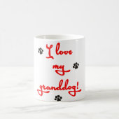 私は私のGranddogを愛します! コーヒーマグカップ (中央)
