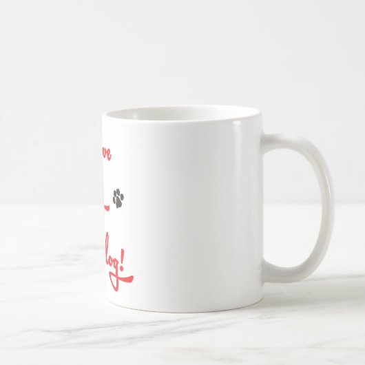 私は私のGranddogを愛します! コーヒーマグカップ (右)
