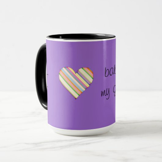 私は私のgranddog -マグ--のベビーシッターをすることを愛します マグカップ (正面左)