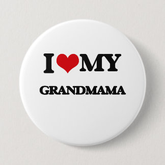 私は私のGrandmamaを愛します 缶バッジ