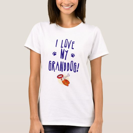 私は私のgrandogを愛します! tシャツ (正面)