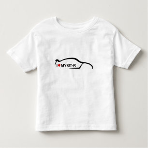 私は私のGTR -日産・スカイラインGTR --を愛します トドラーTシャツ