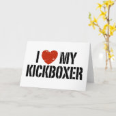 私は私のKickboxerを愛します カード (黄色い花)