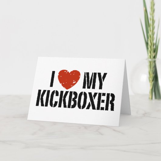 私は私のKickboxerを愛します カード (正面)
