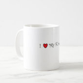 私は私のKindleを愛します! コーヒーマグカップ (正面左)