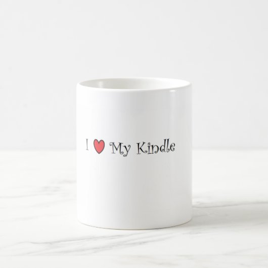 私は私のKindleを愛します! コーヒーマグカップ (中央)
