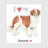 私は私のKooikerビニールステッカーが大好き シール (シート)