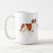 私は私のKooikerhondjeを愛します コーヒーマグカップ (左)