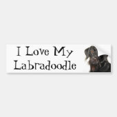 私は私のLabradoodleを愛します バンパーステッカー (正面)