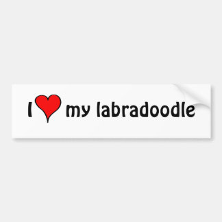 私は私のLabradoodleを愛します バンパーステッカー