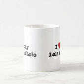 私は私のLolaおよびLoloを愛します コーヒーマグカップ (中央)