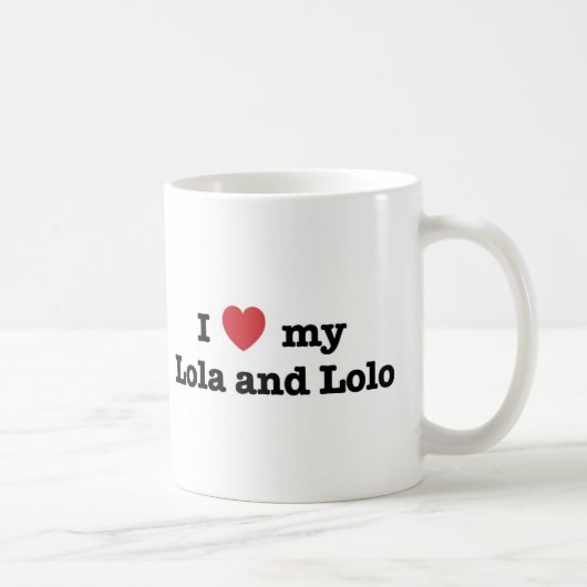 私は私のLolaおよびLoloを愛します コーヒーマグカップ (右)
