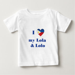 私は私のLolaおよびLolo1を愛します ベビーTシャツ