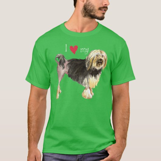 私は私のLowchenを愛します Tシャツ (正面)
