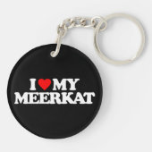 私は私のMEERKATを愛します キーホルダー (裏面)