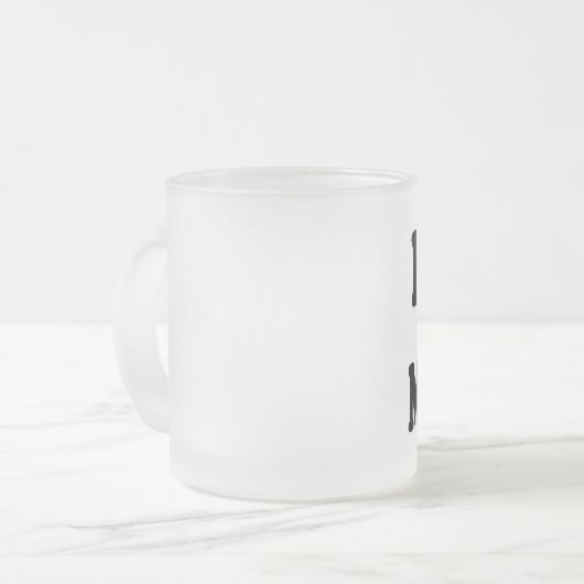 私は私のMunchkinによって曇らされるコーヒー・マグを愛します フロストグラスマグカップ (正面左)