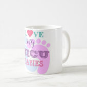 私は私のnicuベビーマグが大好き コーヒーマグカップ (正面右)