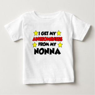 私は私のNonnaから私のAwesomenessを得ます ベビーTシャツ