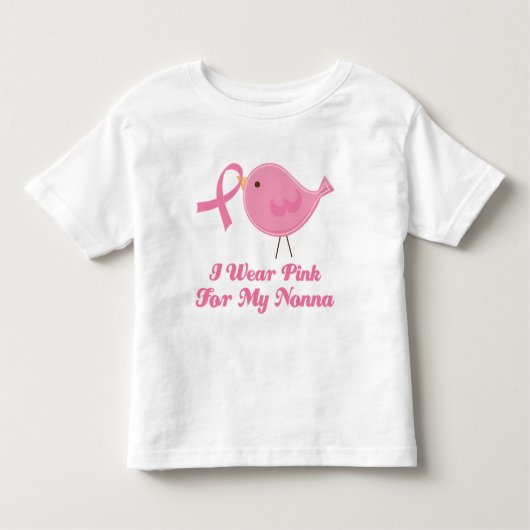 私は私のNonnaのためのピンクを身に着けています トドラーTシャツ (正面)