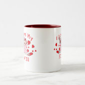 私は私のNonnaの縫いぐるみ人形及びハートを愛します ツートーンマグカップ (中央)