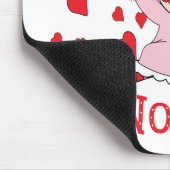 私は私のNonnaの縫いぐるみ人形及びハートを愛します マウスパッド (コーナー)