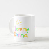 私は私のNonnaを愛します コーヒーマグカップ (正面左)