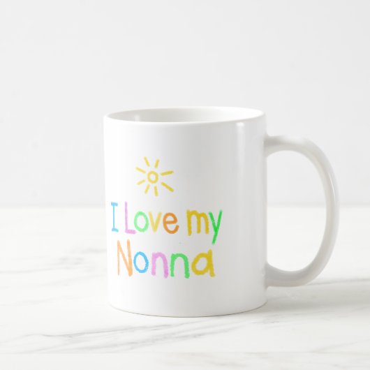 私は私のNonnaを愛します コーヒーマグカップ (右)