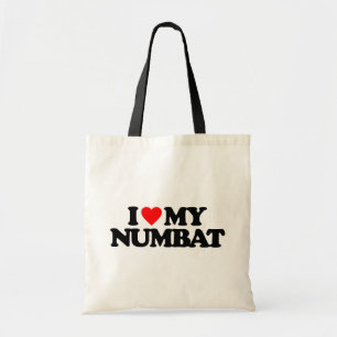 私は私のNUMBATを愛します トートバッグ