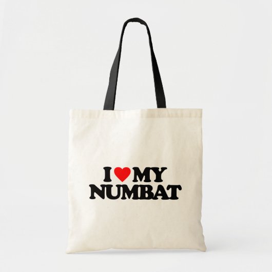私は私のNUMBATを愛します トートバッグ (正面)