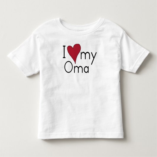 私は私のOmaを愛します トドラーTシャツ (正面)