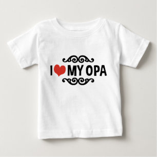 私は私のopaが大好き ベビーTシャツ