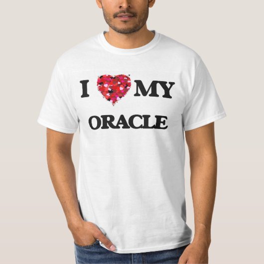 私は私のOracleを愛します Tシャツ (正面)