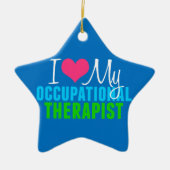 私は私のOTを愛します セラミックオーナメント (正面)