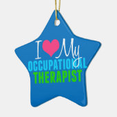 私は私のOTを愛します セラミックオーナメント (左)