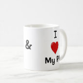 私は私のPAを愛し、私のPAは私を愛します! コーヒーマグカップ (正面右)