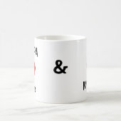 私は私のPAを愛し、私のPAは私を愛します! コーヒーマグカップ (中央)