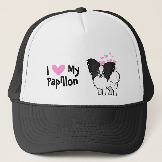 私は私のPapillonを愛します キャップ (正面)