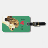 私は私のPBGVを愛します ラゲッジタグ (正面横)