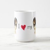 私は私のPONを愛します コーヒーマグカップ (中央)