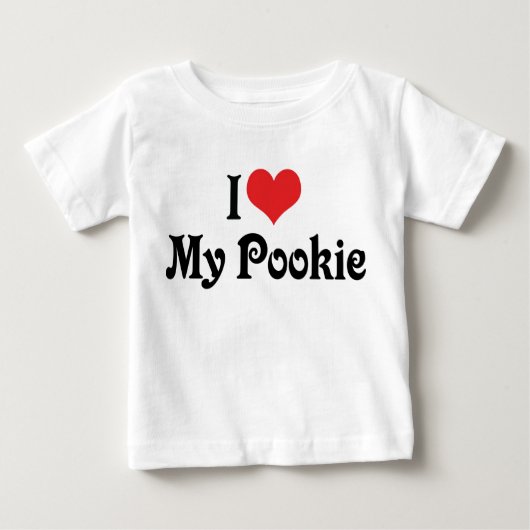 私は私のpookieが大好き ベビーTシャツ (正面)