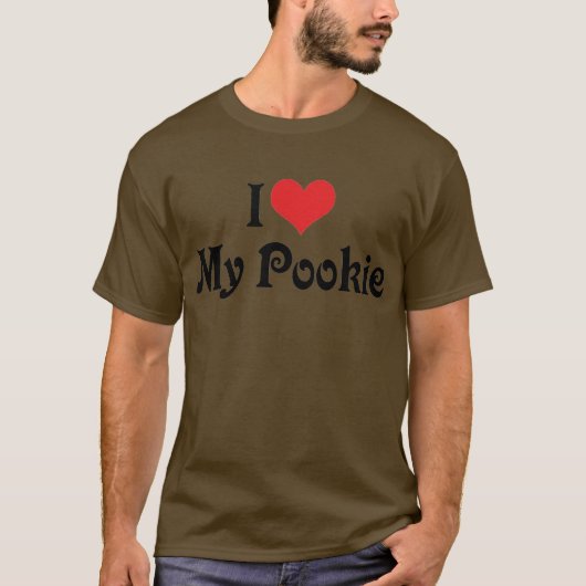 私は私のpookieが大好き tシャツ (正面)